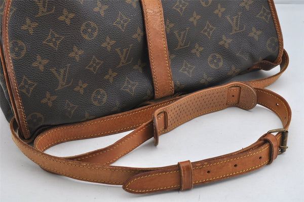 Authentic Louis Vuitton Monogram Saumur 35 Shoulder Cross Bag M42254 LV 3243K
