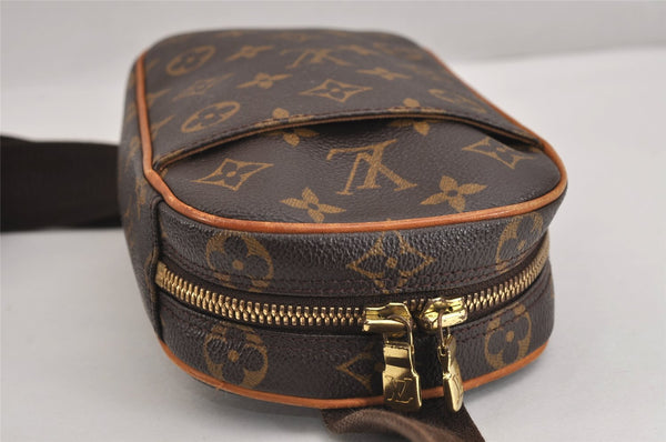 Authentic Louis Vuitton Monogram Pochette Gange Waist Body Bag M51870 LV 3244J