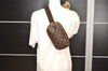 Authentic Louis Vuitton Monogram Pochette Gange Waist Body Bag M51870 LV 3244J