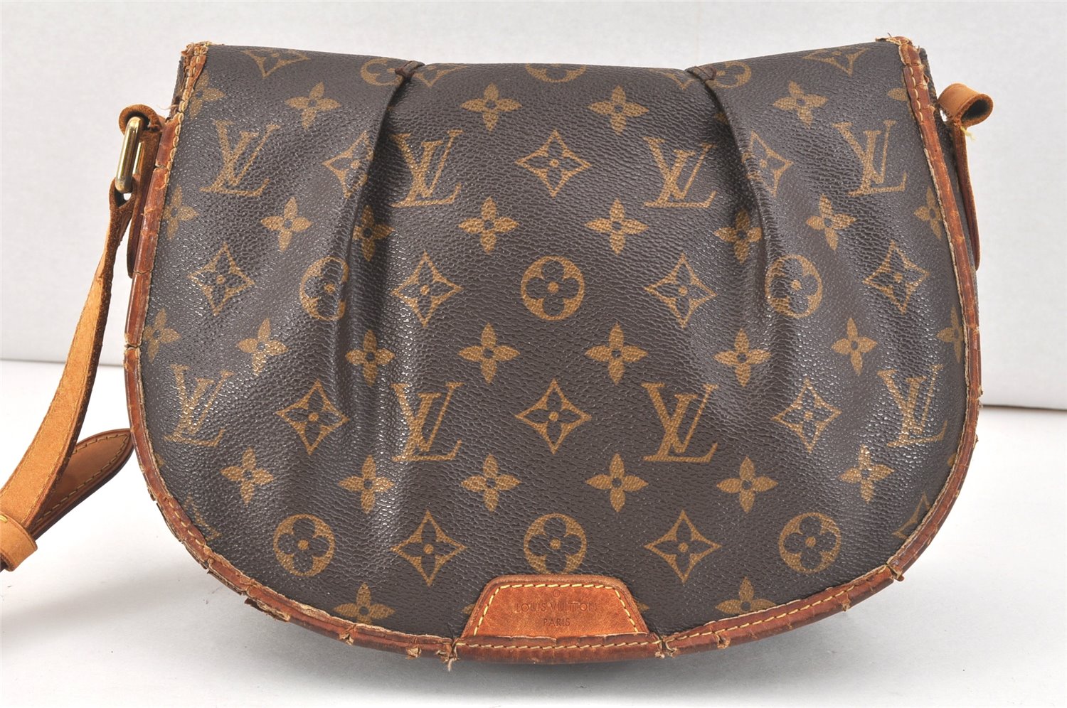 Authentic Louis Vuitton Monogram Menilmontant PM M40474 Shoulder Bag Junk 3244K