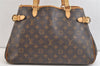 Authentic Louis Vuitton Monogram Batignolles Horizontal Tote Bag M51154 LV 3245K