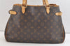 Authentic Louis Vuitton Monogram Batignolles Horizontal Tote Bag M51154 LV 3245K