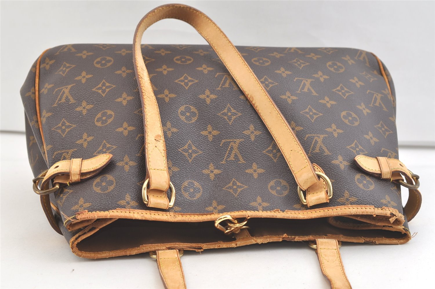 Authentic Louis Vuitton Monogram Batignolles Horizontal Tote Bag M51154 LV 3245K