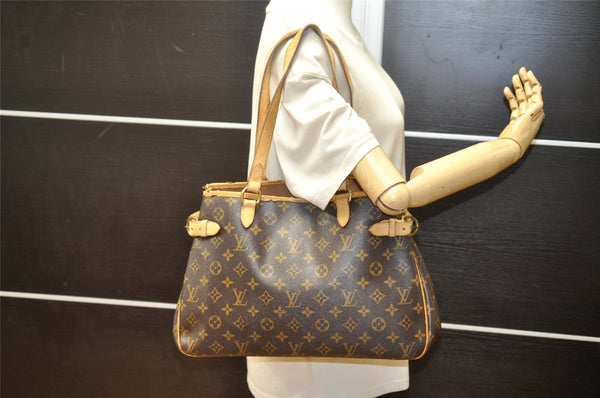 Authentic Louis Vuitton Monogram Batignolles Horizontal Tote Bag M51154 LV 3245K