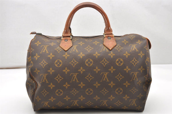 Authentic Louis Vuitton Monogram Speedy 30 Hand Boston Bag Old Model LV 3247K