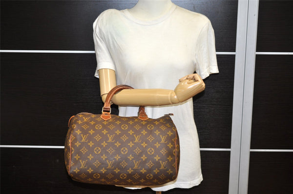 Authentic Louis Vuitton Monogram Speedy 30 Hand Boston Bag Old Model LV 3247K