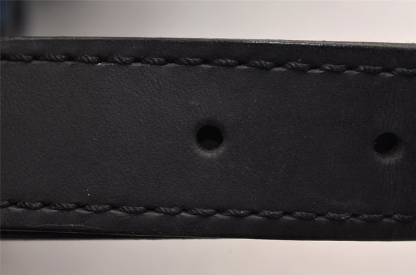 Authentic Louis Vuitton Epi Petit Noe Bi-color Blue x Black Drawstring Bag 3249I