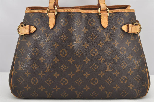 Authentic Louis Vuitton Monogram Batignolles Horizontal Tote Bag M51154 LV 3249K