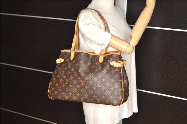 Authentic Louis Vuitton Monogram Batignolles Horizontal Tote Bag M51154 LV 3249K