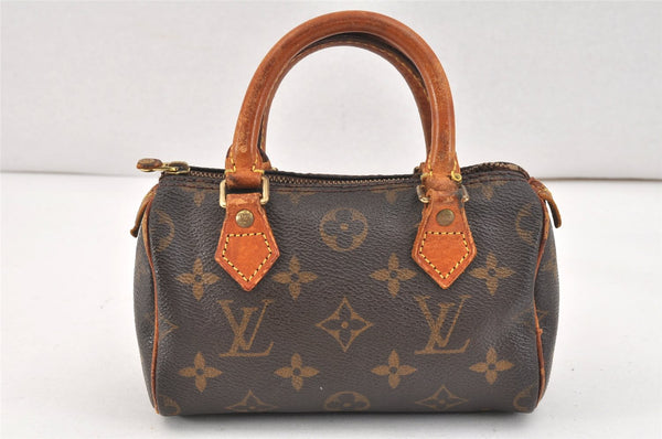 Authentic Louis Vuitton Monogram Mini Speedy Hand Bag Purse M41534 Junk 3250K