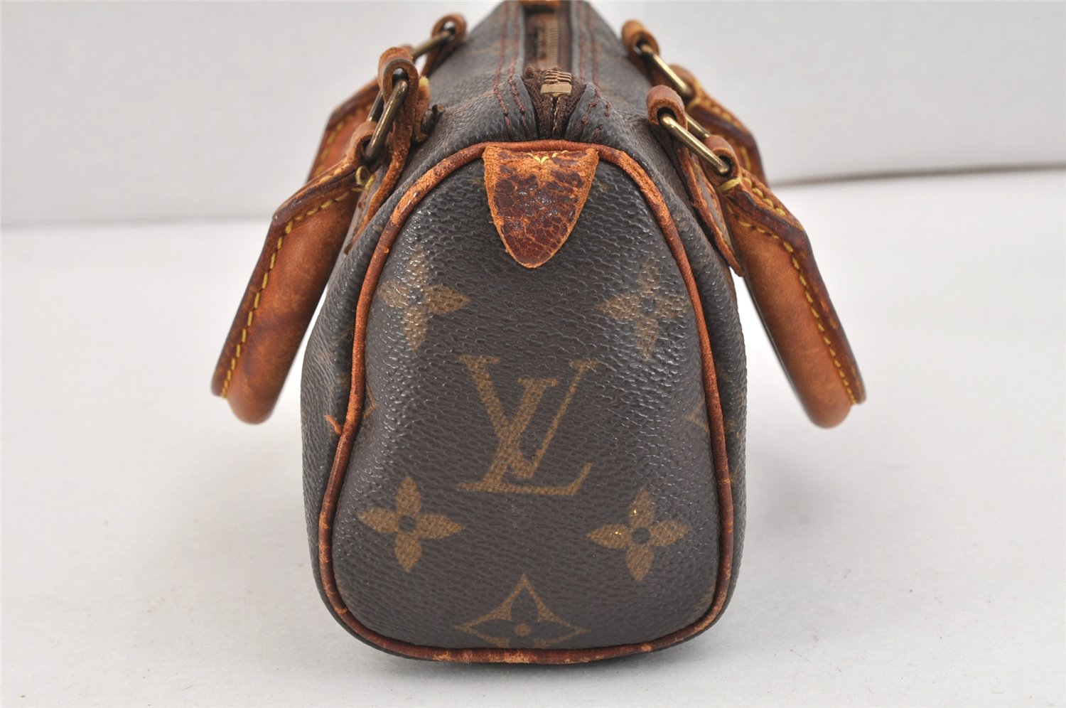 Authentic Louis Vuitton Monogram Mini Speedy Hand Bag Purse M41534 Junk 3250K