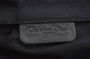 Authentic Christian Dior Trotter Saddle Pouch Canvas Leather Navy Blue CD 3251I