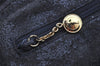 Authentic GUCCI Bamboo 2way Hand Shoulder Bag Purse Leather Navy Junk 3251K