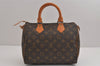 Authentic Louis Vuitton Monogram Speedy 25 Boston Hand Bag M41528 LV 3252J