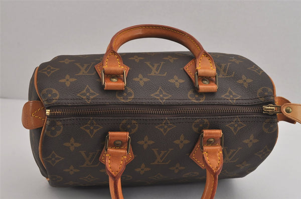 Authentic Louis Vuitton Monogram Speedy 25 Boston Hand Bag M41528 LV 3252J