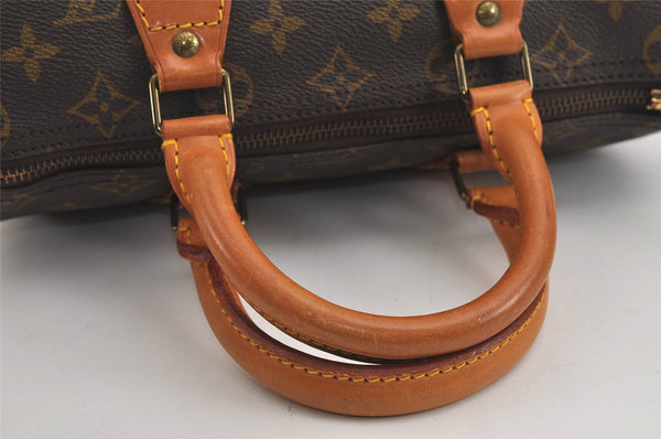 Authentic Louis Vuitton Monogram Speedy 25 Boston Hand Bag M41528 LV 3252J