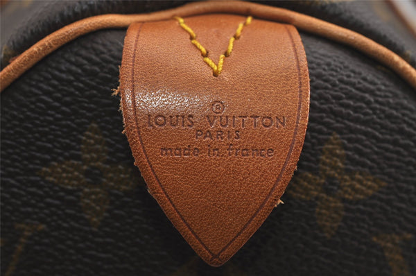 Authentic Louis Vuitton Monogram Speedy 25 Boston Hand Bag M41528 LV 3252J