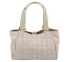 Authentic CHANEL New Travel Line Shoulder Hand Bag Nylon Leather Pink 3253K