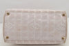 Authentic CHANEL New Travel Line Shoulder Hand Bag Nylon Leather Pink 3253K