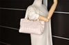 Authentic CHANEL New Travel Line Shoulder Hand Bag Nylon Leather Pink 3253K