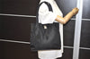 Authentic PRADA Vintage Nylon Tessuto Leather Shoulder Hand Bag Black 3254I