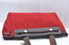 Authentic HERMES Her Bag Cabas PM 2 in 1 Shoulder Tote Bag Red Orange 3255J