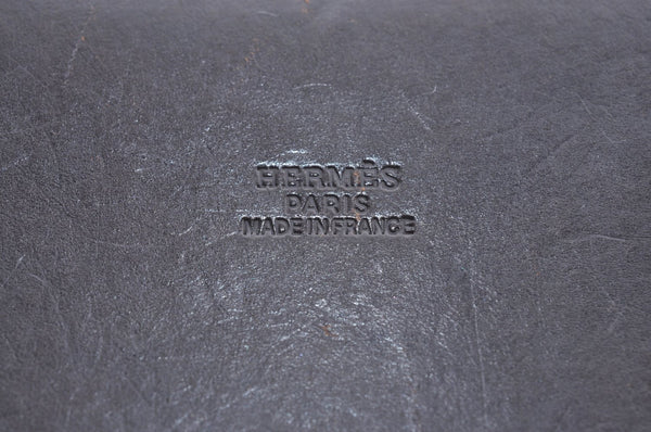 Authentic HERMES Her Bag Cabas PM 2 in 1 Shoulder Tote Bag Red Orange 3255J