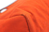 Authentic HERMES Her Bag Cabas PM 2 in 1 Shoulder Tote Bag Red Orange 3255J