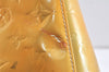 Authentic Louis Vuitton Vernis Houston Shoulder Hand Bag Yellow M91053 LV 3255K