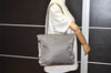 Authentic PRADA Vintage Nylon Tessuto Shoulder Tote Bag Purse Gray 3257I