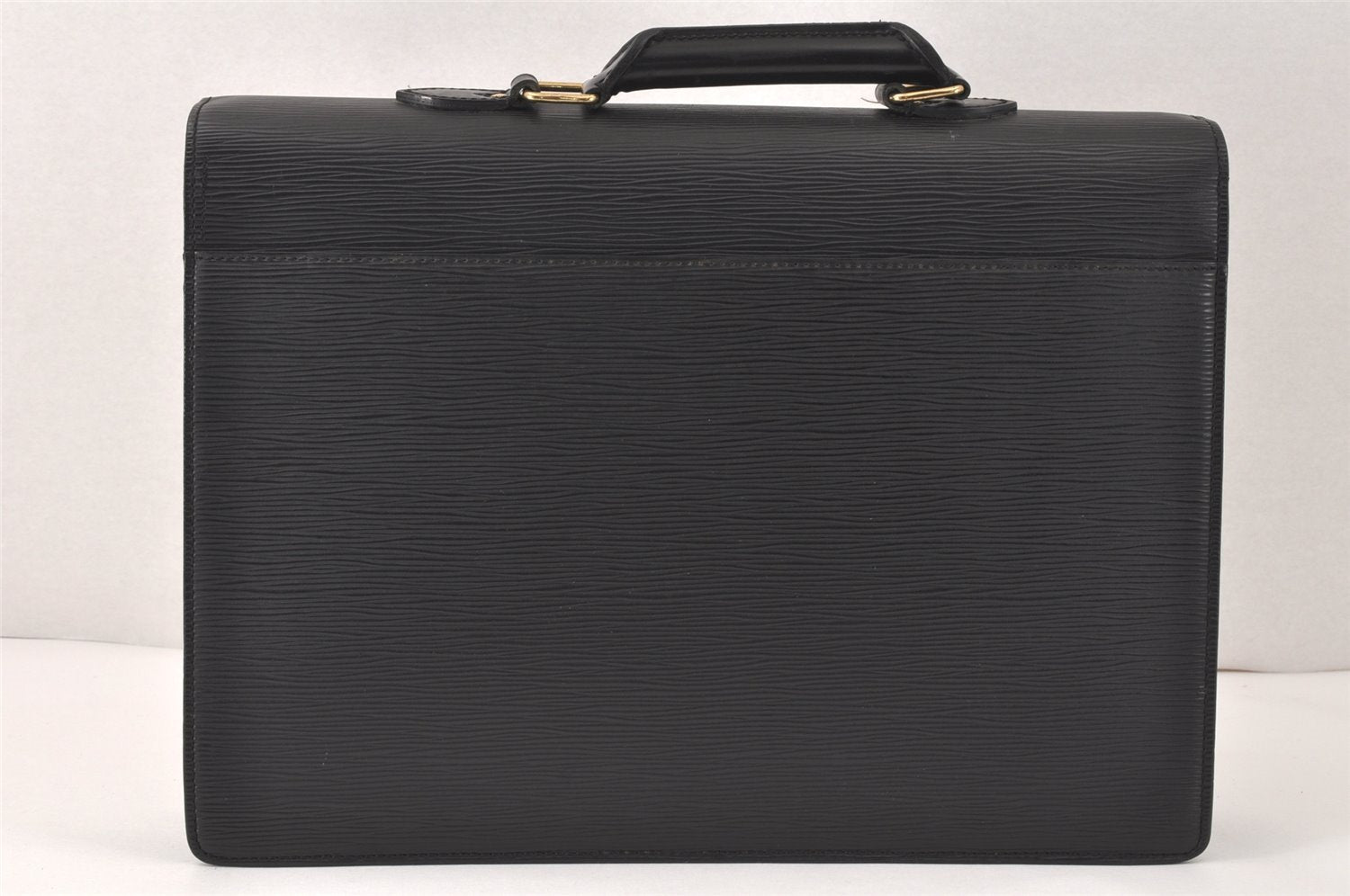 Authentic Louis Vuitton Epi Serviette Conseiller Briefcase Black M54422 LV 3257K