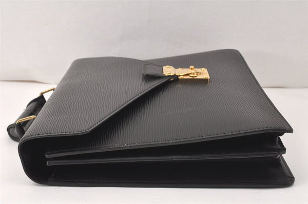 Authentic Louis Vuitton Epi Serviette Conseiller Briefcase Black M54422 LV 3257K