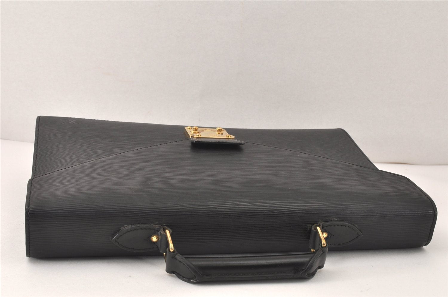 Authentic Louis Vuitton Epi Serviette Conseiller Briefcase Black M54422 LV 3257K