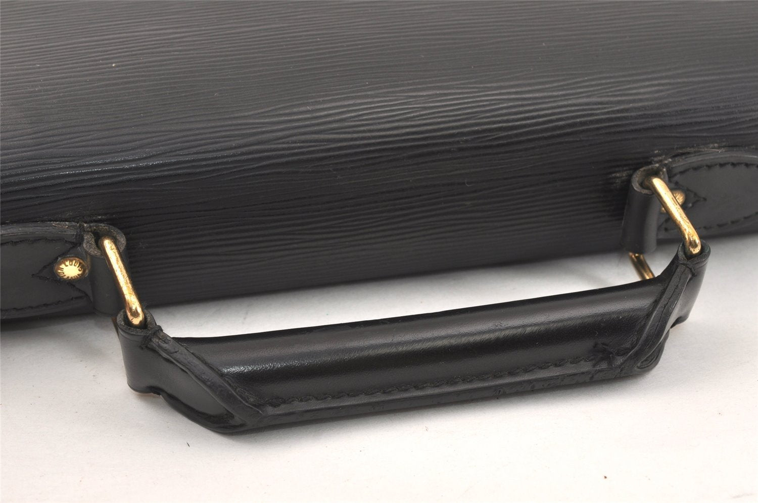 Authentic Louis Vuitton Epi Serviette Conseiller Briefcase Black M54422 LV 3257K