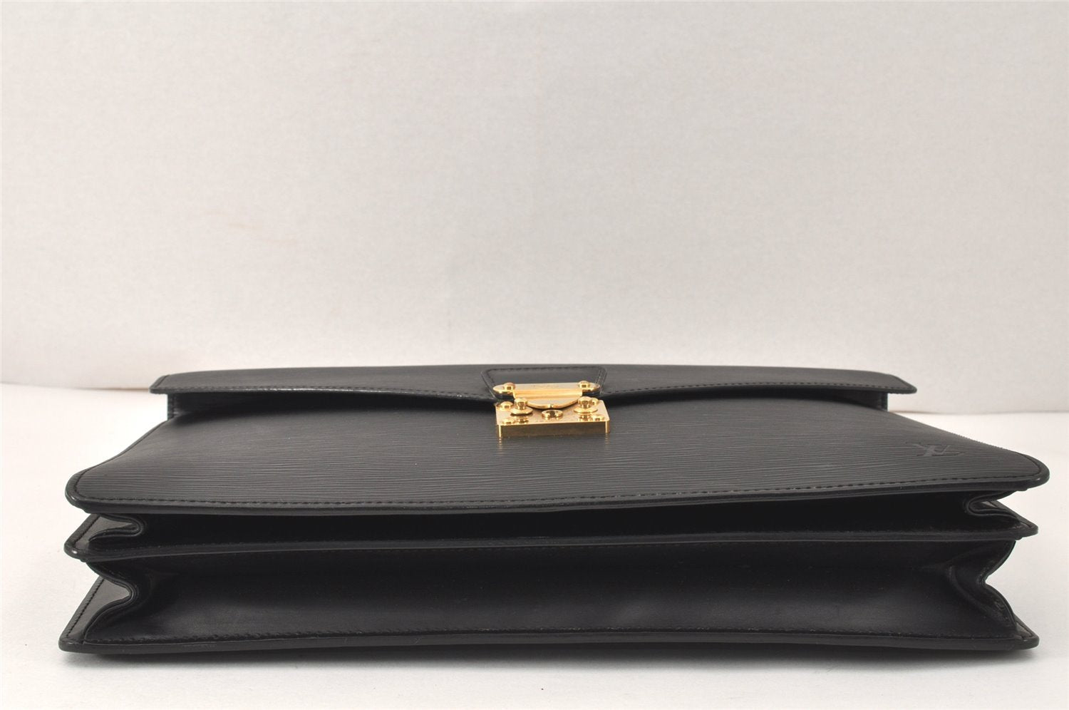 Authentic Louis Vuitton Epi Serviette Conseiller Briefcase Black M54422 LV 3257K