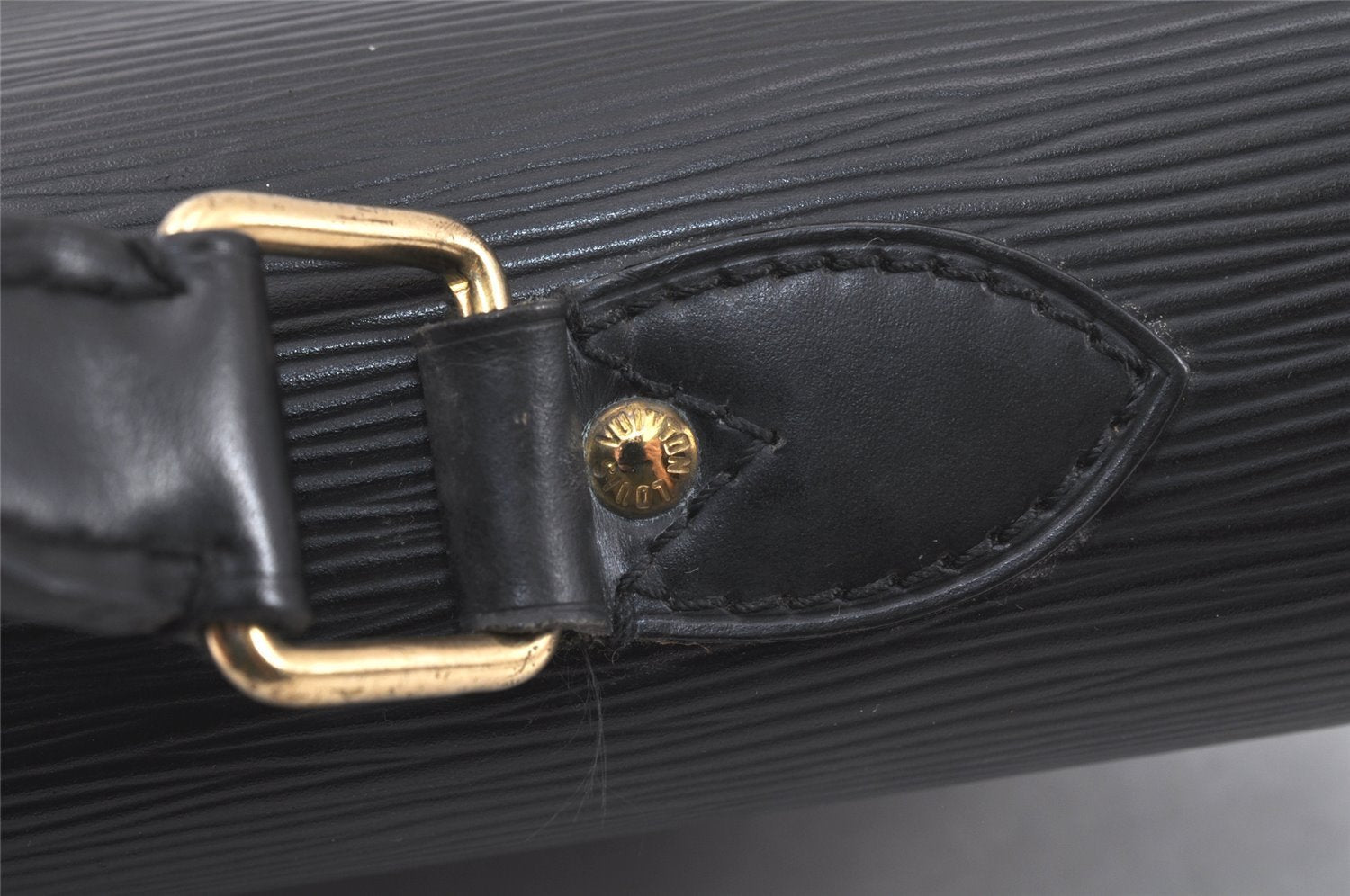 Authentic Louis Vuitton Epi Serviette Conseiller Briefcase Black M54422 LV 3257K