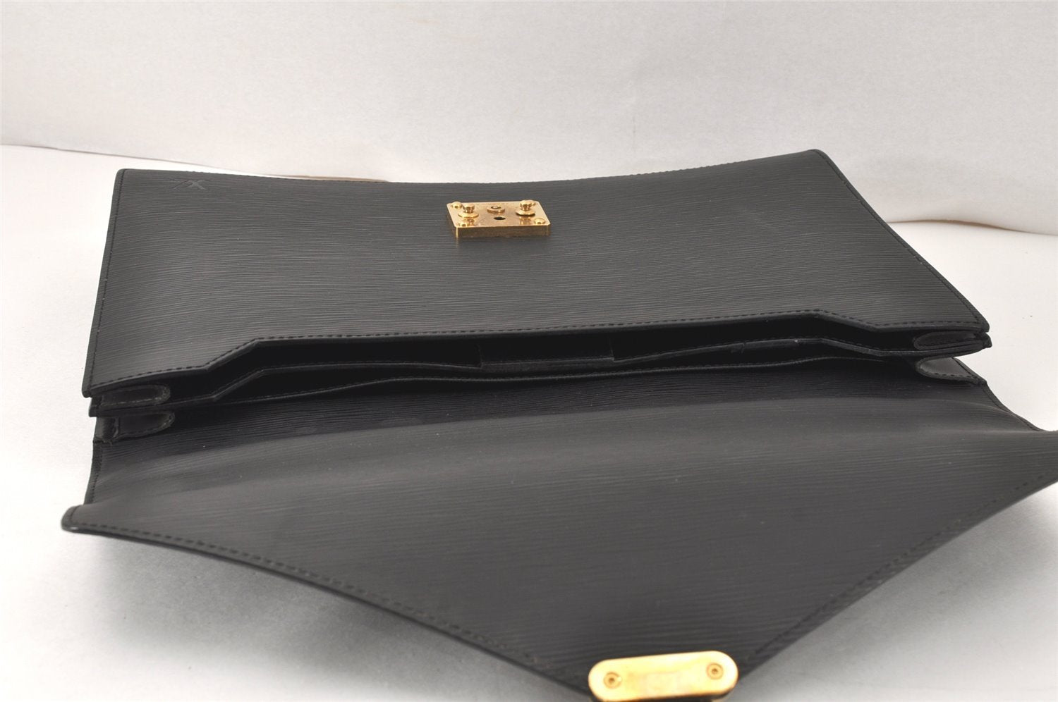 Authentic Louis Vuitton Epi Serviette Conseiller Briefcase Black M54422 LV 3257K
