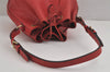 Authentic Louis Vuitton Epi Noe Shoulder Drawstring Bag Red M44007 LV 3258J