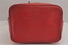 Authentic Louis Vuitton Epi Noe Shoulder Drawstring Bag Red M44007 LV 3258J