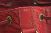 Authentic Louis Vuitton Epi Noe Shoulder Drawstring Bag Red M44007 LV 3258J