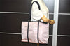 Authentic PRADA Vintage Nylon Tessuto Leather Shoulder Tote Bag Pink 3259I