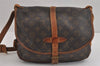 Authentic Louis Vuitton Monogram Saumur 30 Shoulder Cross Bag M42256 LV 3259J