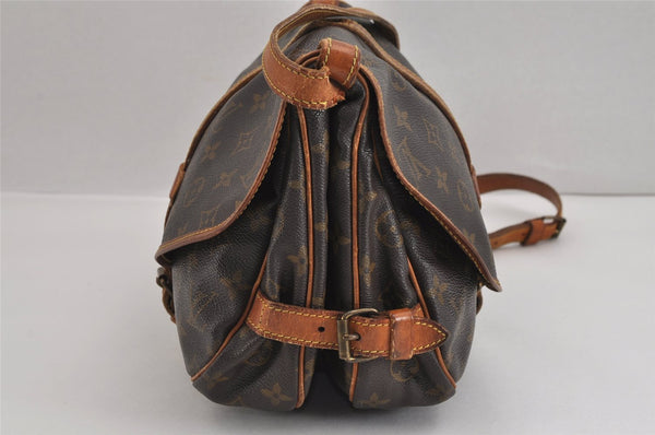 Authentic Louis Vuitton Monogram Saumur 30 Shoulder Cross Bag M42256 LV 3259J