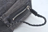 Authentic Christian Dior Trotter Shoulder Hand Bag Denim Leather Navy Blue 3260J