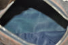 Authentic Christian Dior Trotter Shoulder Hand Bag Denim Leather Navy Blue 3260J