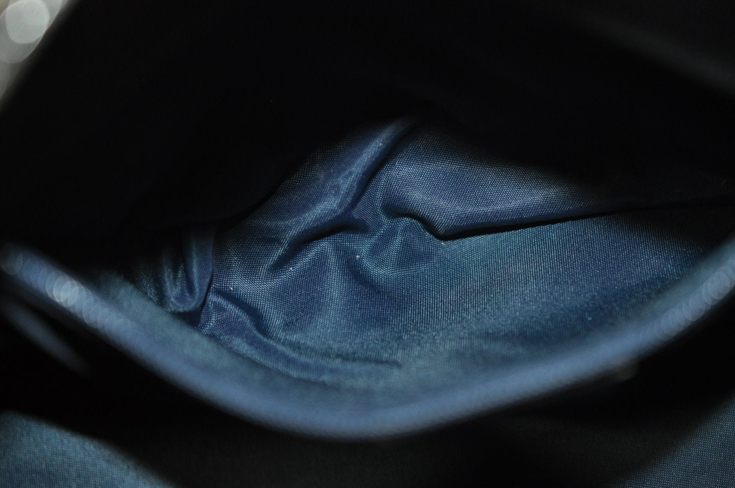 Authentic Christian Dior Trotter Shoulder Hand Bag Denim Leather Navy Blue 3260J