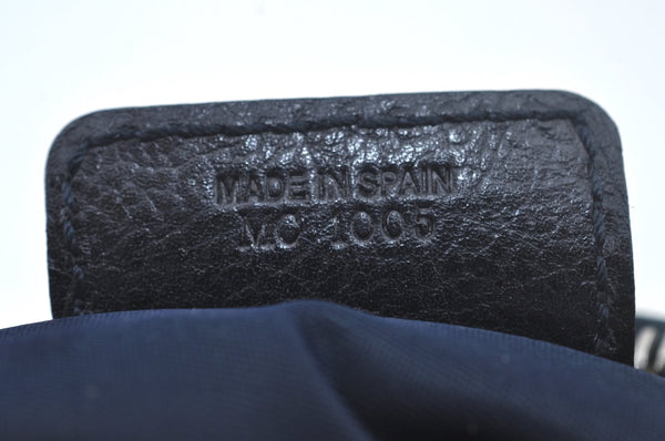 Authentic Christian Dior Trotter Shoulder Hand Bag Denim Leather Navy Blue 3260J