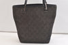 Authentic GUCCI Shoulder Tote Bag Purse GG Canvas Leather 31244 Black 3260K