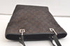 Authentic GUCCI Shoulder Tote Bag Purse GG Canvas Leather 31244 Black 3260K