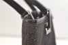 Authentic GUCCI Shoulder Tote Bag Purse GG Canvas Leather 31244 Black 3260K